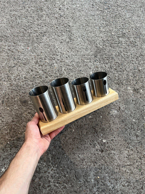 Cutlery Holder With Utensil Design