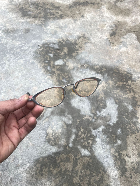 Cyberpunk Orange Tinted Glasses