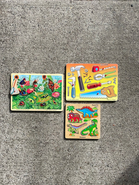 Wooden Toddler Puzzles Set