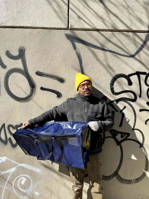 Dark Blue Storage Bag