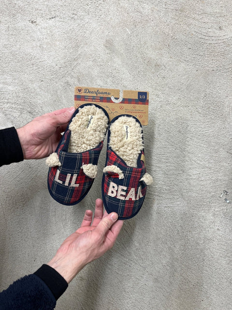 Dearfoams Lil Bean Slippers, Size Kids 2-3 Years Old