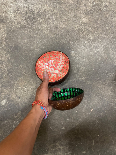 Decorative Coconut Shell Bowls