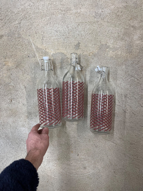 Decorative Glass Swing Top Bottles