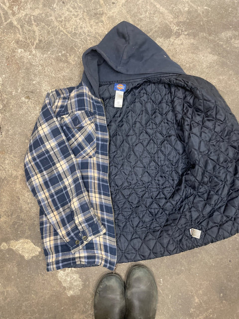 Dickies Plaid Hooded Jacket, XL But More Like A M/L Really