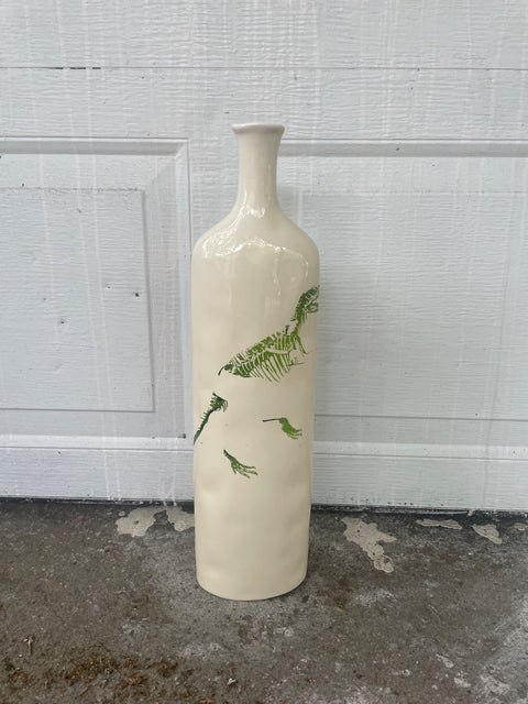 Dino-Patterned Talk Vase