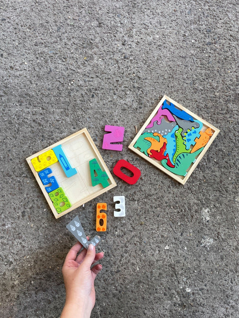 Dino & Letters Puzzle Set