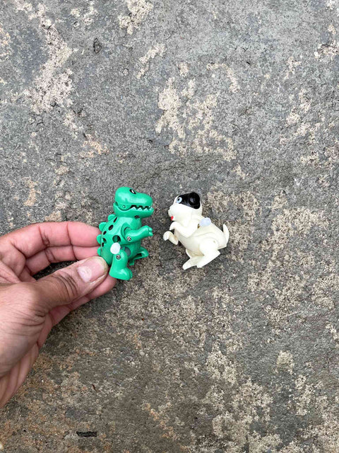 Dino and Dog Wind-em Up Toys
