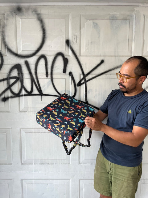 Dinosaur-Patterned Portable Booster Seat