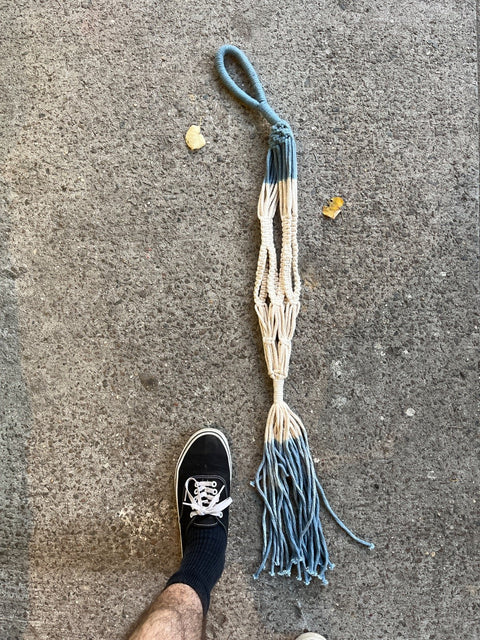 Dip-Dyed Macrame Plant Hanger, 40" Long