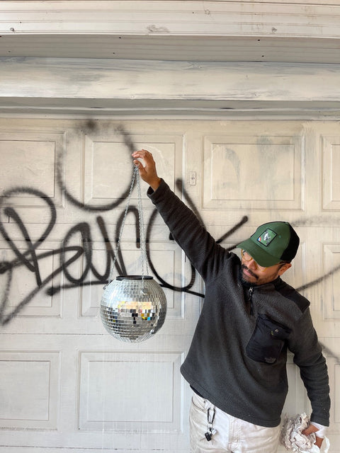 Disco Ball Hanging Planter!