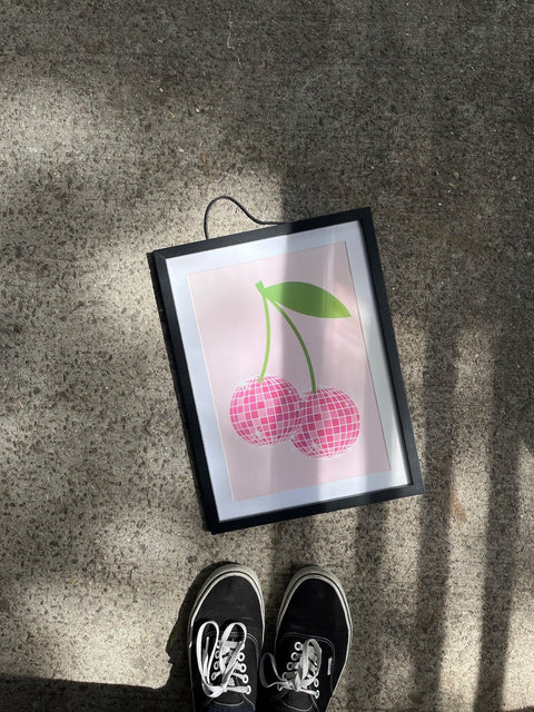 Disco Cherry Print, 12x16"