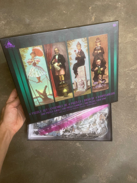Set of 4 Disney Haunted Mansion Puzzles