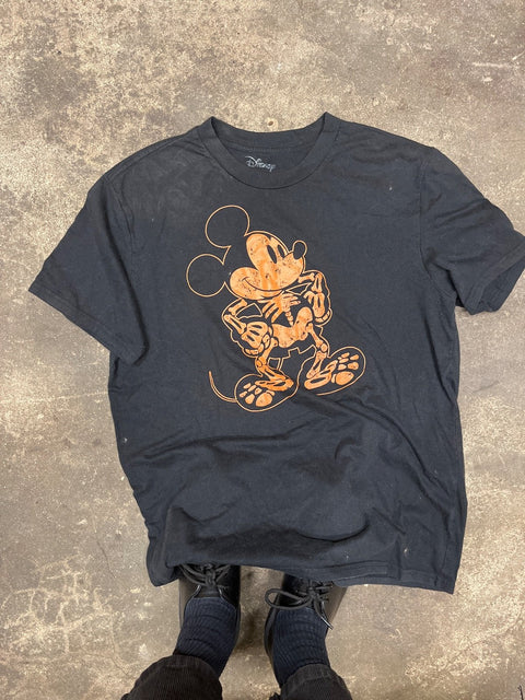 Disney Mickey Mouse Skeleton Tee, Size L