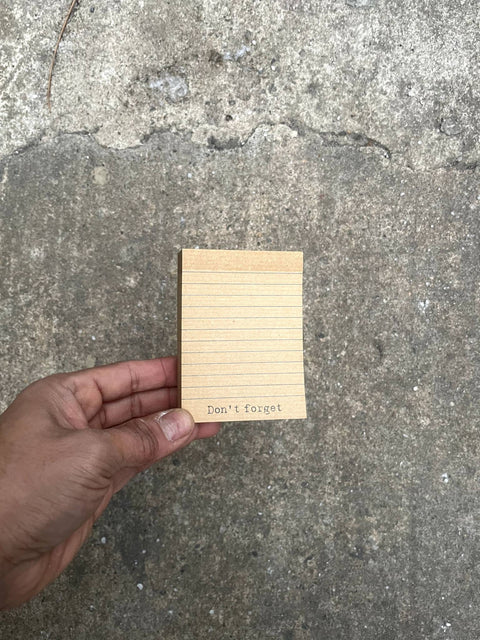 Don't Forget Notepad