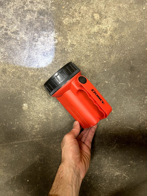 Dorcy Red Flashlight, AA Powered