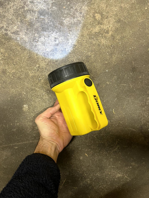 Dorcy Yellow Flashlight, AA Powered