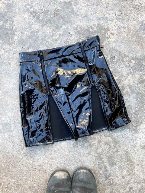 Double Slit Mini Skirt by Badinka, Sz