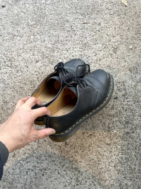 Dr Marten's Classic Black Lace-Up Shoes, Sz M 7 EU 39