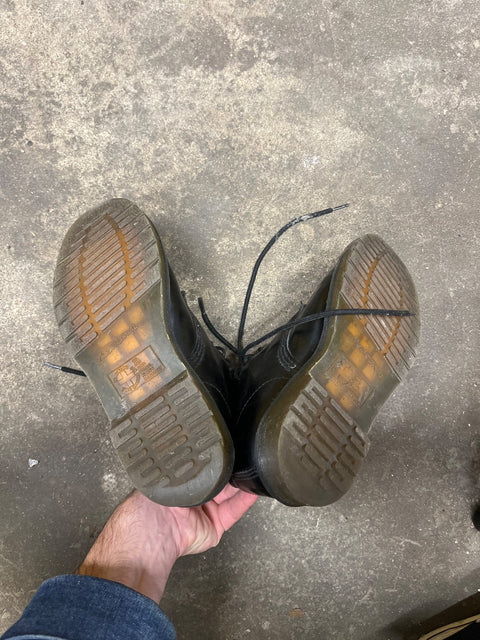 Dr. Martens Iconic Black Boots, Size US 8W or 7M or EU 39