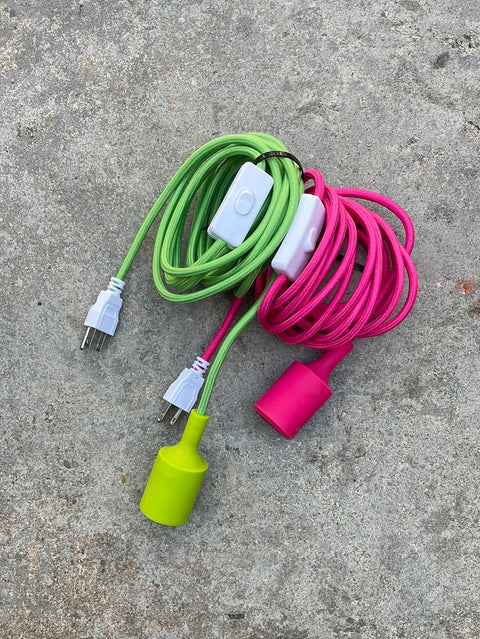 Pretty Pink And Green Rope Lights