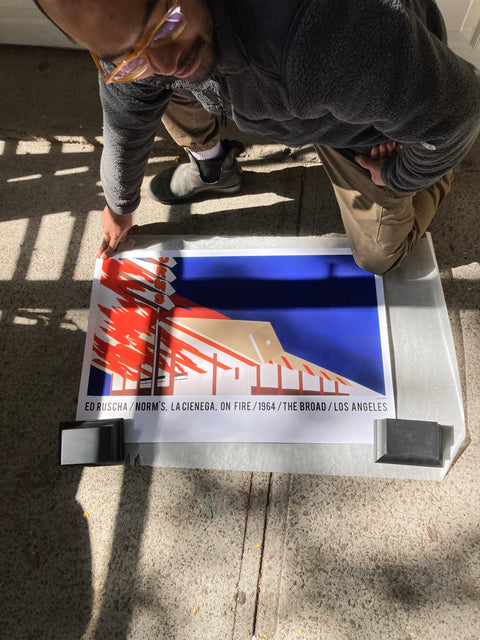 Ed Ruscha Poster & Protection Tube, 20x30”