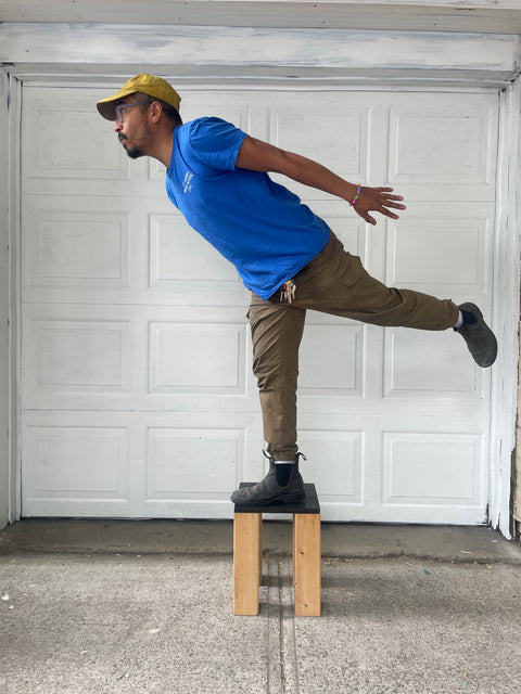 Wood Stool, Upcycled by Cues