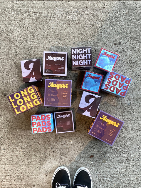 12 Boxes Of August Pads