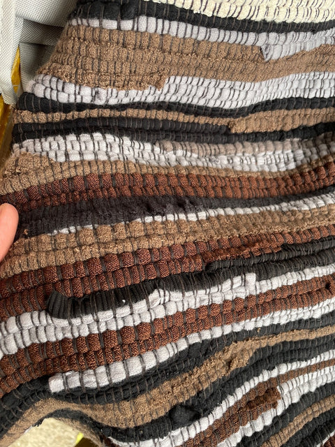 Earthy Handwoven Rug, 23x37”
