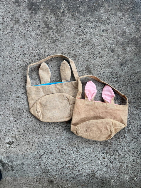 Easter Bunny Burlap Bags