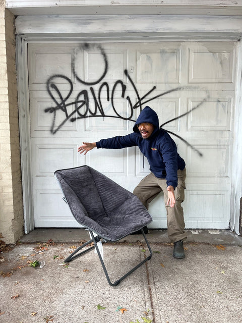 Easy Living Foldable Corduroy Chair
