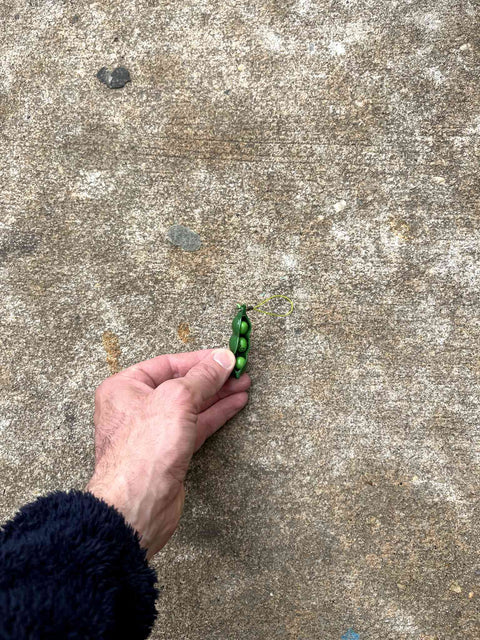 Edamame Keychain Fidget Toy