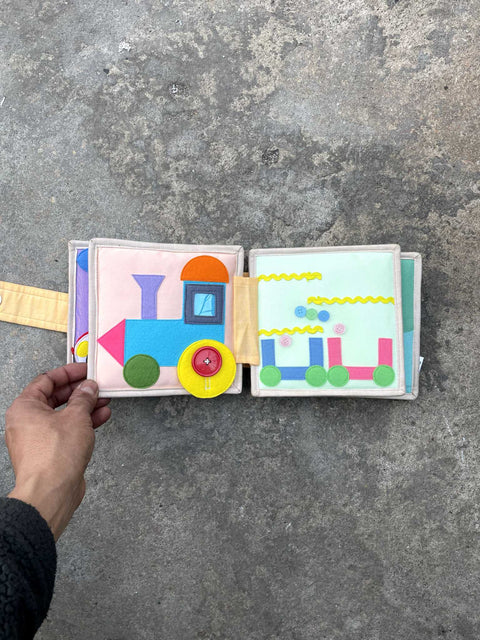 Education Amy Colorful Train Fabric Book