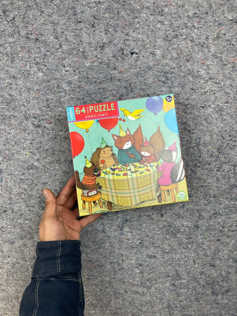 EeBoo Animal Party 64-Piece Puzzle