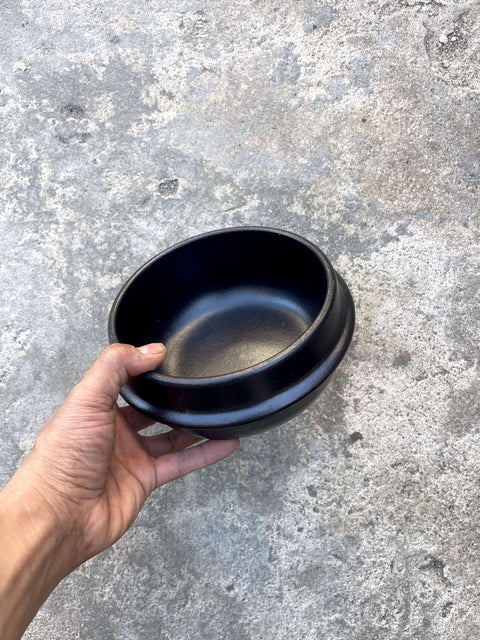 Elegant Black Serving Bowl