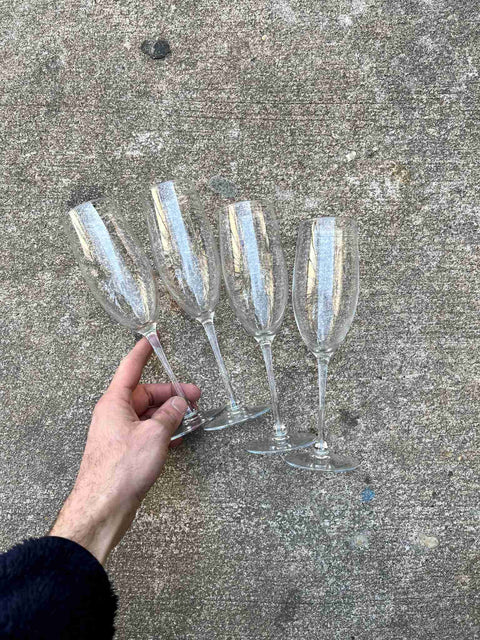 Elegant Champagne Flutes Set