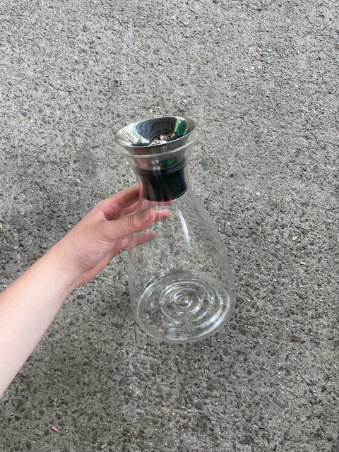 Elegant Glass Carafe And Filter