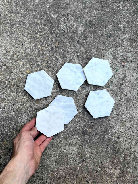 Elegant Marble Coasters Set