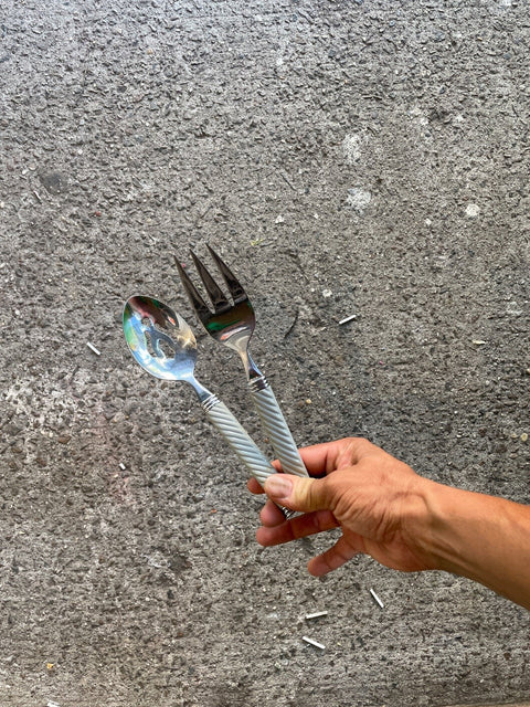 Elegant Serving Spoon And Fork
