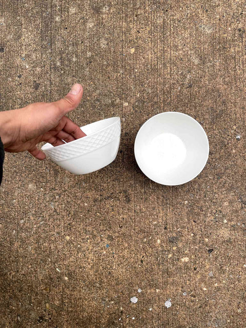 Elegant White Bowls Set from Mikasa