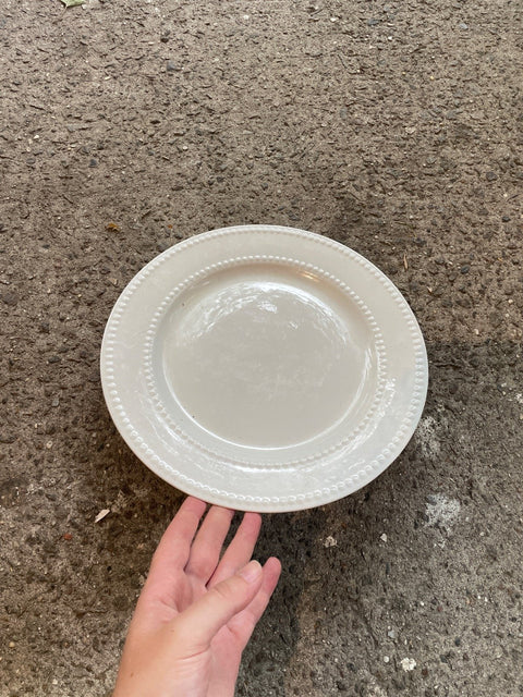 Elegant White Dinner Plate