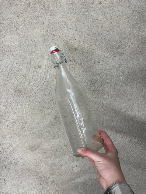 Empty Swing Top Glass Bottle