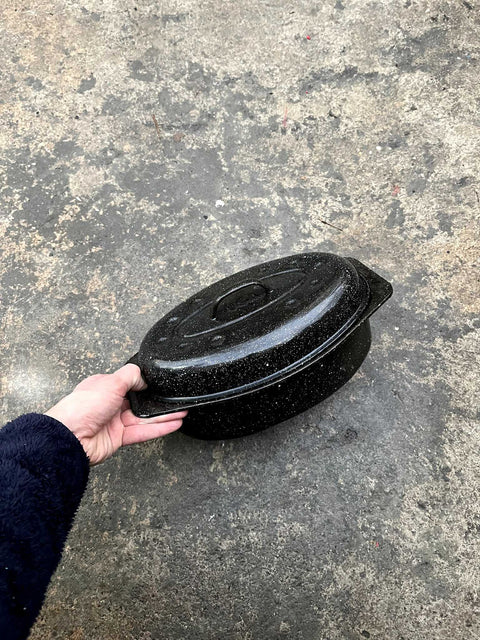 Enamelware Oval Roaster Pan