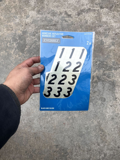 Everbilt Adhesive Numbers Set