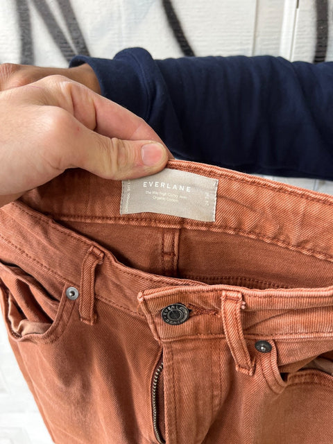 Frayed Hem Everlane The Way High Curvy Jean, Size 24 Tall