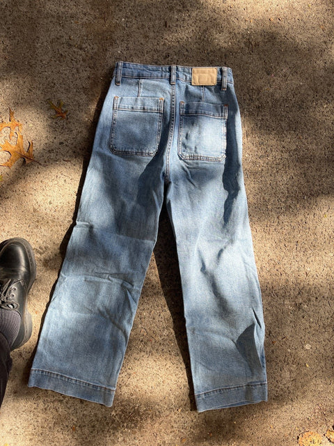 Everlane The Wide Leg Jeans, Size 25 Ankle