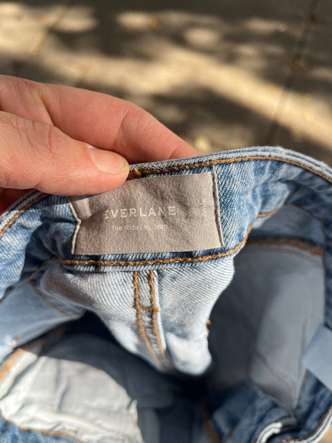 Everlane The Wide Leg Jeans, Size 25 Ankle