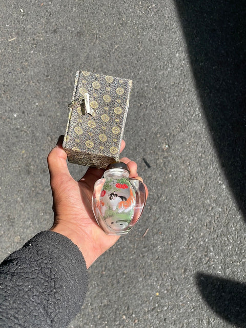 Glass Art of a Cat