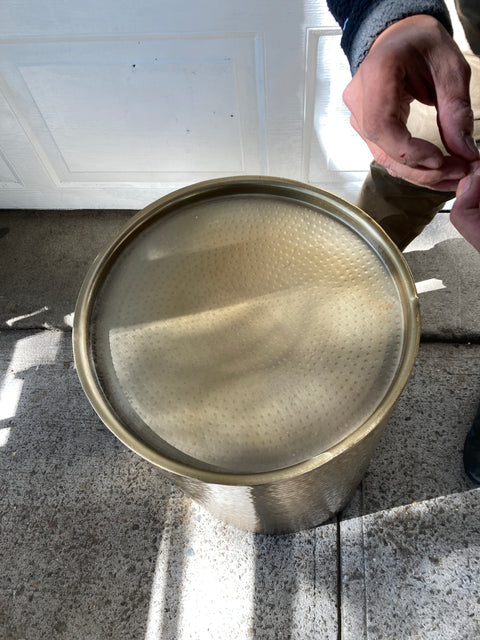 Elegant Metal Side Table, W16xH22”