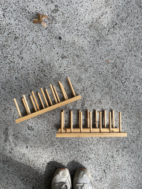 2 Bamboo Dish Racks
