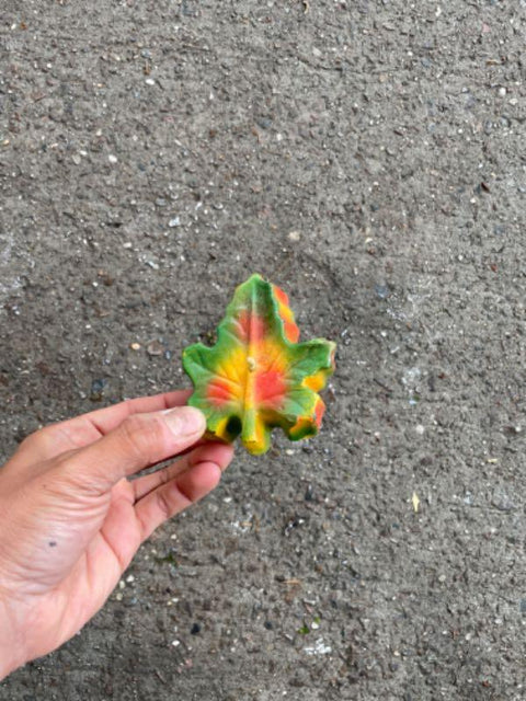 Fall Leaf Candle